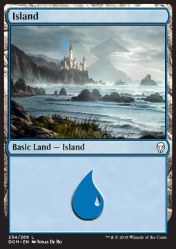 Island (V.1) - Dominaria (Land) [DOM-254]