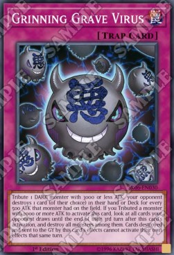 Grinning Grave Virus⁣ - Structure Deck: Lair of Darkness⁣ (Super Rare)⁣ [030]