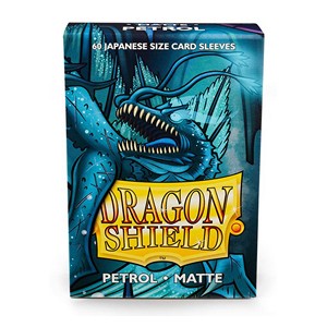 60 Small Dragon Shield Sleeves - Matte Petrol
