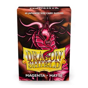 60 Small Dragon Shield Sleeves - Matte Magenta