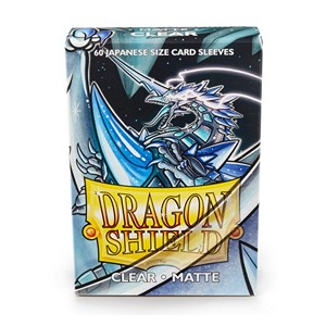 60 Small Dragon Shield Sleeves - Matte Clear