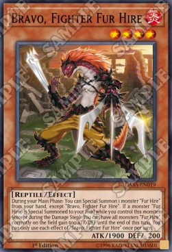 Bravo, Fighter Fur Hire⁣ - Dark Saviors⁣ (Super Rare)⁣ [019]
