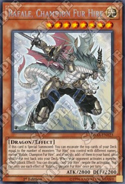 Rafale, Champion Fur Hire⁣ - Dark Saviors⁣ (Secret Rare)⁣ [023]