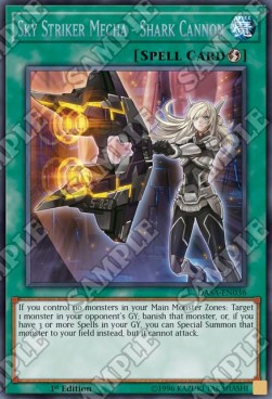 Sky Striker Mecha - Shark Cannon⁣ - Dark Saviors⁣ (Secret Rare)⁣ [036]