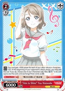 "Aim to Shine" You Watanabe (V.1 - Rare)⁣ - Love Live! Sunshine!! (Extra Booster)⁣ (Rare)⁣ [024]