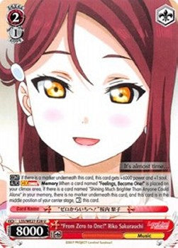 "From Zero to One!" Riko Sakurauchi (V.1 - Uncommon)⁣ - Love Live! Sunshine!! (Extra Booster)⁣ (Uncommon)⁣ [028]
