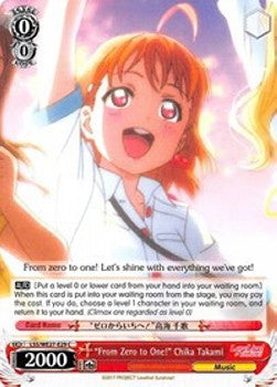 "From Zero to One!" Chika Takami (V.1 - Common)⁣ - Love Live! Sunshine!! (Extra Booster)⁣ (Common)⁣ [029]