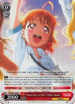 "From Zero to One!" Chika Takami (V.2 - Parallel Foil)⁣ - Love Live! Sunshine!! (Extra Booster)⁣ (Parallel Foil)⁣ [029]