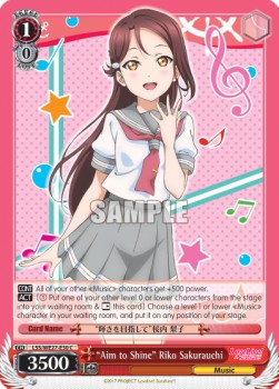"Aim to Shine" Riko Sakurauchi (V.1 - Common)⁣ - Love Live! Sunshine!! (Extra Booster)⁣ (Common)⁣ [030]