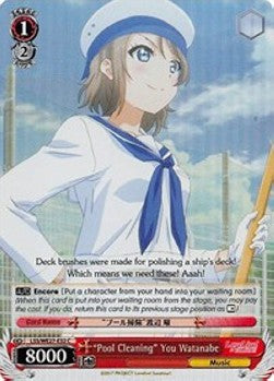 "Pool Cleaning" You Watanabe (V.2 - Parallel Foil)⁣ - Love Live! Sunshine!! (Extra Booster)⁣ (Parallel Foil)⁣ [032]