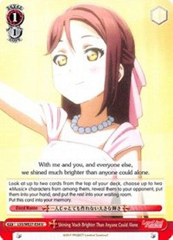 Shining Much Brighter Than Anyone Could Alone (V.1 - Uncommon)⁣ - Love Live! Sunshine!! (Extra Booster)⁣ (Uncommon)⁣ [034]