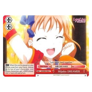 Mijuku DREAMER (Red) (V.1 - Common)⁣ - Love Live! Sunshine!! (Extra Booster)⁣ (Common)⁣ [035]