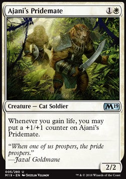 Ajani's Pridemate - Core 2019 (Uncommon) [M19-5]