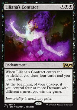 Liliana's Contract - Core 2019 (Rare) [M19-107]