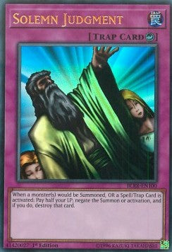 Solemn Judgment⁣ - Battles of Legend: Relentless Revenge⁣ (Ultra Rare)⁣ [100]