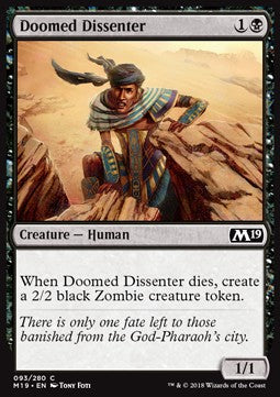 Doomed Dissenter - Core 2019 (Common) [M19-93]