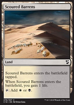 Scoured Barrens - Commander 2018 (Common) [C18-276]