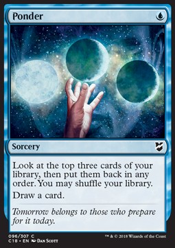 Ponder - Commander 2018 (Common) [C18-96]