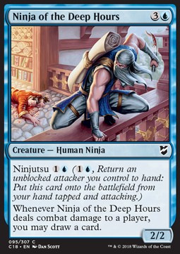 Ninja of the Deep Hours - Commander 2018 (Common) [C18-95]