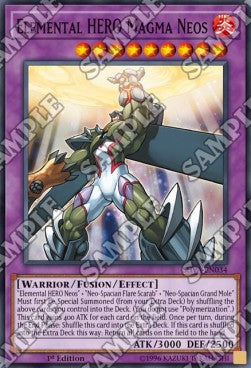 Elemental HERO Magma Neos⁣ - Shadows in Valhalla⁣ (Super Rare)⁣ [034]