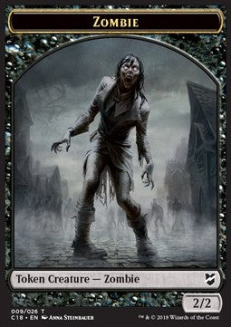 Zombie Token (B 2/2) // Angel Token (W 4/4) - Commander 2018 (Token) [C18-T 09/03]