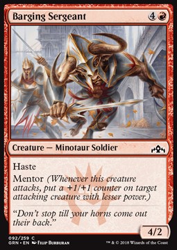 Barging Sergeant - Guilds of Ravnica (Common) [GRN-92]
