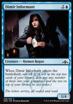 Dimir Informant - Guilds of Ravnica (Common) [GRN-36]