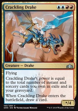 Crackling Drake - Guilds of Ravnica (Uncommon) [GRN-163]