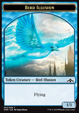 Bird Illusion Token (Blue 1/1) - Guilds of Ravnica (Token) [GRN-T03]