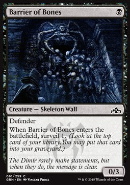 Barrier of Bones - Guilds of Ravnica (Common) [GRN-61]