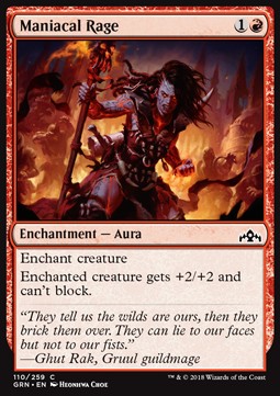 Maniacal Rage - Guilds of Ravnica (Common) [GRN-110]