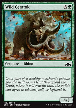 Wild Ceratok - Guilds of Ravnica (Common) [GRN-150]