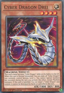Cyber Dragon Drei - Legendary Duelists: White Dragon Abyss (Common) [LED3-020]