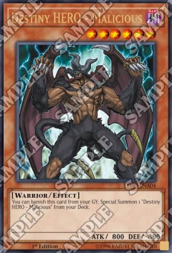 Destiny HERO - Malicious (V.1 - Ultra Rare) - Legendary Hero Decks (Ultra Rare) [LEHD-A04]