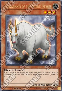 Tanngrisnir of the Nordic Beasts (V.1 - Ultra Rare) - Legendary Hero Decks (Ultra Rare) [LEHD-B01]