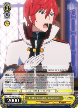 Felt's Knight, Reinhard - Re:ZERO -Starting Life in Another World- (Uncommon) [RZ/S46-011]