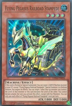 Flying Pegasus Railroad Stampede⁣ - Legendary Duelists: Sisters of the Rose⁣ (Super Rare)⁣ [036]