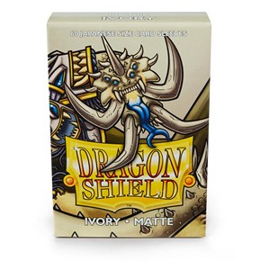 60 Small Dragon Shield Sleeves - Matte Ivory