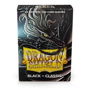 60 Small Dragon Shield Sleeves - Classic Black