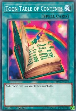 Toon Table of Contents⁣ - Speed Duel Starter Decks: Destiny Masters⁣ (Common)⁣ [C10]