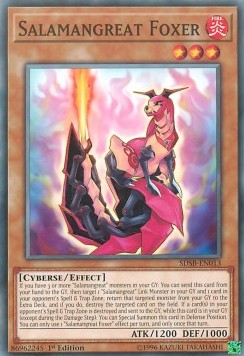 Salamangreat Foxer⁣ - Structure Deck: Soulburner⁣ (Common)⁣ [013]