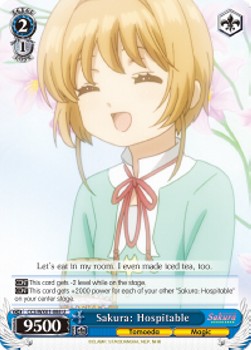 Sakura: Hospitable⁣ - Cardcaptor Sakura: Clear Card⁣ (Uncommon)⁣ [088]