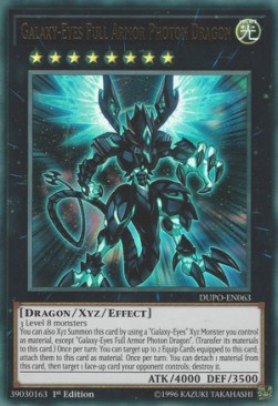 Galaxy-Eyes Full Armor Photon Dragon⁣ - Duel Power⁣ (Ultra Rare)⁣ [063]