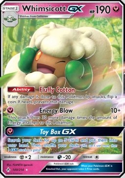 Whimsicott GX⁣ - Unbroken Bonds⁣ (Ultra Rare)⁣ [140]