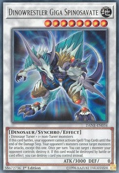 Dinowrestler Giga Spinosavate⁣ - Dark Neostorm⁣ (Rare)⁣ [034]