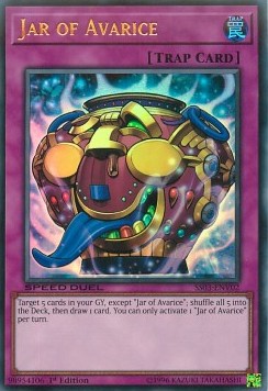 Jar of Avarice - Speed Duel Starter Decks: Ultimate Predators (Ultra Rare) [SS03-V02]