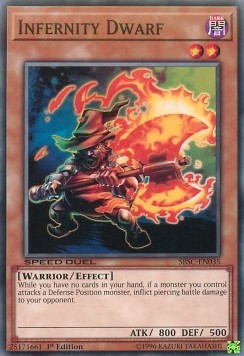 Infernity Dwarf - Speed Duel: Scars of Battle (Common) [SBSC-035]
