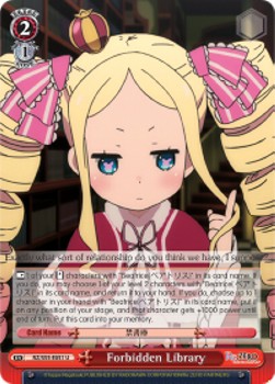 Forbidden Library - Re:ZERO -Starting Life in Another World- 2 (Uncommon) [RZ/S55-051]