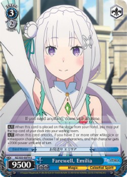 Farewell, Emilia - Re:ZERO -Starting Life in Another World- 2 (Uncommon) [RZ/S55-079]