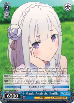 Magic Analysis, Emilia - Re:ZERO -Starting Life in Another World- 2 (Common) [RZ/S55-091]